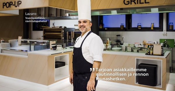 Tarjolla maukasta ravintoa ja hyvää mieltä