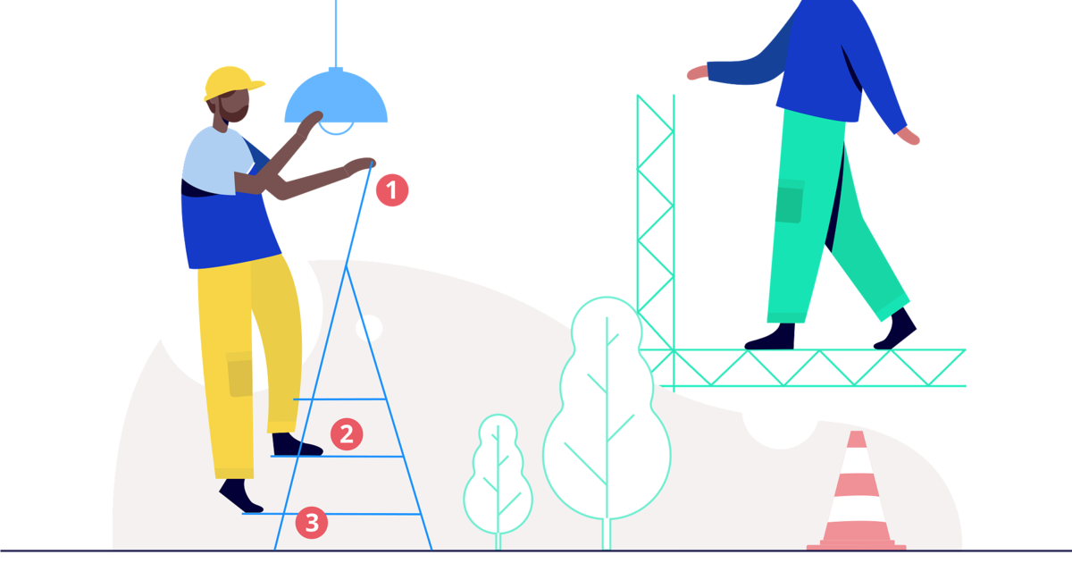 Vältä vakava vaara – noudata korkealla työskentelyn ohjeita / Avoid serious hazards – adhere to the instructions for working at heights