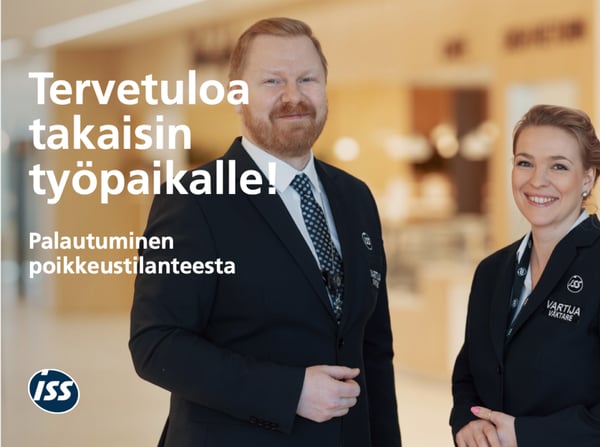 Tervetuloa takaisin työpaikalle!